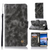 For Lenovo Vibe P2 Retro Copper Button Crazy Horse Horizontal Flip PU Leather Case with Holder & Card Slots & Wallet & Lanyard(Gray)