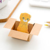 3D Kawaii Cat Box Stickers Cute Cartoon Stationery Sticky Notes(Yellow Cat)