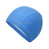Adult Waterproof PU Coating Stretchy Swimming Cap Keep Long Hair Dry Ear Protection Swim Cap (Blue)
