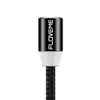 FLOVEME YXF93674 1m 2A USB Nylon Magnetic Charging Cable, No Charging Head, For iPhone, iPad, Galaxy, Sony, Huawei, Xiaomi, LG, HTC, Lenovo and Other Smartphones (Black)