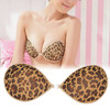 Fashion High Quality Leopard Pattern Nude Bra Invisible Bra (Size: B)
