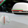 6 PCS Italian Nation Flag Style Rubber Car Sticker Car Crash Bar Bumper Strips