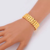 Fashion Brass Gold-plated Heart Bracelet Jewelry, Size: L(Gold)