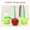 Cherry Shaped Toilet Brush Bathroom Creative Lovely Lavatory Brush Toilet Cleaning Kit(Red)