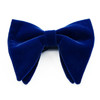 Men Velvet Double-layer Big Bow-knot Bow Tie Clothing Accessories(Dark Blue)