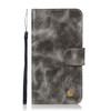 For ZTE V6 Plus / V7 Lite Retro Copper Button Crazy Horse Horizontal Flip PU Leather Case with Holder & Card Slots & Wallet & Lanyard(Gray)