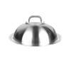 Household Honeycomb Stainless Steel Frying Pan Arch High Cover, Style: Lid