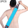 2 PCS Double Sided Brush Back Exfoliating Bath Towel Strap Bathroom Tool, Random Color Delivery