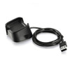 Replacement USB Charger Charging Cable Dock Adapter for Fitbit Versa Smartwatch, Cable Length: 1m(Black)