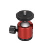 Mini 360 Degree Rotation Panoramic Metal Ball Head for DSLR & Digital Cameras (Red)