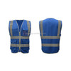 Multi-pockets Safety Vest Reflective Workwear Clothing, Size:XXL-Chest 130cm(Blue)