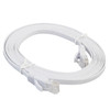 2m CAT6 Ultra-thin Flat Ethernet Network LAN Cable, Patch Lead RJ45 (White)