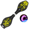 Fashion Two-wheeled Skateboard Luminous Flash Wheel Vitality Board(Yellow)