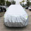 PEVA Anti-Dust Waterproof Sunproof SUV Car Cover with Warning Strips, Fits Cars up to 5.3m(207 inch) in Length