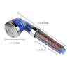 3 Settings Adjustable PC Negative Ions Shower Head, Size: Small, Interface:  2cm(Blue)