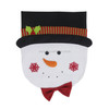 Snowman Pattern Dinner Table Chair Cover Christmas Decoration