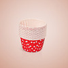 3000 PCS Dot Pattern Round Lamination Cake Cup Muffin Cases Chocolate Cupcake Liner Baking Cup, Size: 6.8 x 5 x 3.9cm (Red)