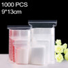 1000 PCS 9cm x 13cm PE Self Sealing Clear Zip Lock Packaging Bag, Custom Printing and Size are welcome