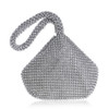 Women Fashion Banquet Party Diamond Handbag(Silver)