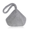 Women Fashion Banquet Party Diamond Handbag(Silver)