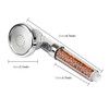 3 Settings Adjustable PC Negative Ions Shower Head, Size: Large, Interface:  2cm(Transparent)