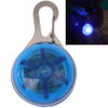 Round Shape Pet Safety Flash Pendant with Blue Color Light(Blue)