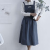 Cotton Simple Home Woman Apron(Dark Gray)