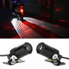 2 PCS DC 8-36V 3W Motorcycle LED Projection Lamp Light, Cable Length: 2.4m(White Light)