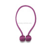 2 PCS Fashion Woven Punch-Free Beef Tendon Magnetic Buckle Curtain Strap(Purple)