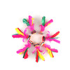 5 PCS Colourful Feather Kick Shuttlecock Foot Exercise Toy, Random Color Delivery