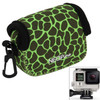 NEOPine GN-6 Leopard Texture Waterproof Housing Neoprene Inner Protective Bag Camera Pouch for GoPro Hero4 /3+ /3(Green)
