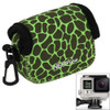 NEOPine GN-6 Leopard Texture Waterproof Housing Neoprene Inner Protective Bag Camera Pouch for GoPro Hero4 /3+ /3(Green)