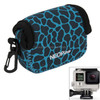 NEOPine GN-6 Leopard Texture Waterproof Housing Neoprene Inner Protective Bag Camera Pouch for GoPro Hero4 /3+ /3(Blue)