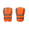 Multi-pockets Safety Vest Reflective Workwear Clothing, Size:M-Chest 112cm(Orange)