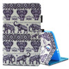 For Galaxy Tab A 8.0  / T380 & T385 Elephant Lotus Pattern Horizontal Flip Leather Case with Holder & Card Slots