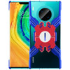 For Huawei Mate 30 Hero Series Anti-fall Wear-resistant Metal Protective Case with Bracket(Blue Red)