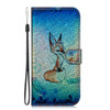 Colored Drawing Pattern Colorful Magnetic Buckle Horizontal Flip PU Leather Case with Holder & Card Slots & Wallet & Lanyard For Galaxy S9(Fox)