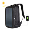 HAWEEL Flexible Solar Panel 12W Power Backpack Laptop Bag with Handle and USB Charging Port(Black)