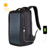 HAWEEL Flexible Solar Panel 12W Power Backpack Laptop Bag with Handle and USB Charging Port(Black)