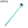 20 PCS Plastic Cartoon Camera Shape Simple Creative Cute Black Gel Pen(Blue)