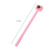 20 PCS Plastic Cartoon Camera Shape Simple Creative Cute Black Gel Pen(Pink)