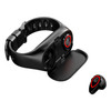 M1 0.96 inch TFT Color Screen IP67 Waterproof Smart Bluetooth Earphone Bracelet, Support Call Reminder / Heart Rate Monitoring / Blood Pressure Monitoring / Sleep Monitoring(Black)