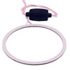 80mm 5W 180LM Angel Eyes Circles Car Headlight Green Light COB LED Lights for Vehicles, DC 12-24V