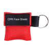 CPR Emergency Face Shield Mask Key Ring Breathing Mask(Red)