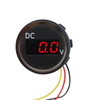 B3612 DC 0-100V IP67 Universal Car / RV / Boat Modified Digital Voltmeter with Cable, Cable Length: 18cm