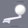 3R-095 Auxiliary Rear View Mirror Car Adjustable Blind Spot Mirror Wide Angle Auxiliary Rear View Side Mirror for Right Mirror(White)