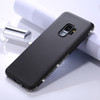 For Galaxy S9 Crystal Decor Sides Frosted Soft TPU Protective Back Case (Black)