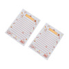 2 PCS Cute Cartoon Bread Bunny Note Book Hand Memo Material Notes Can Tear Memo Portable Notepad, Pages:80?(Simple Horizontal Line)