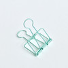 Metal Hollow Long Tail Clip Creative Stationery Office Paper Clip, Szie:M(Green)