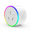 10A RGB Scene Light WiFi Remote Control Smart Socket Works with Alexa & Google Home & IFTTT, AC 100-240V, AU Plug